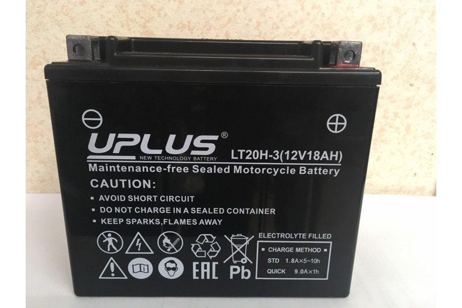 Аккумулятор UPLUS Super Start LT20H-3 (YTX20L-BS 518901) 18 A/h R+