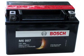 Аккумулятор Bosch M6 007 506 015 005 (6 A/H), 105A, YTX7A-BS