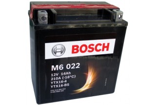 Аккумулятор Bosch M6 022 514 902 022 (14 A/H), 210A, YTX16-BS / YTX16-4