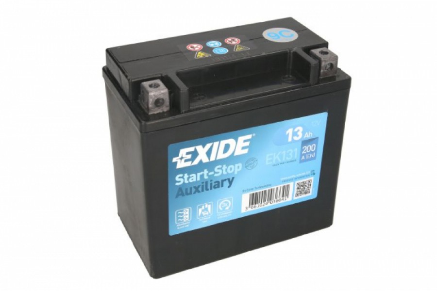 Аккумулятор Exide AGM Start-stop EK131 (13 A/h), 200А L+