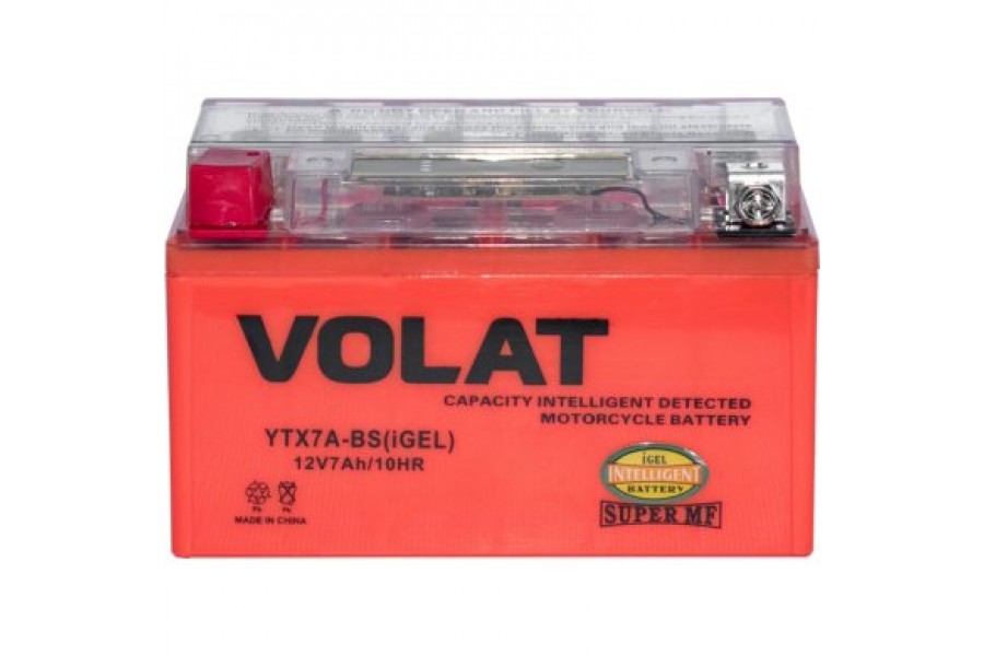 Аккумулятор VOLAT YTX7A-BS (iGEL) 7 A/h 105A L+