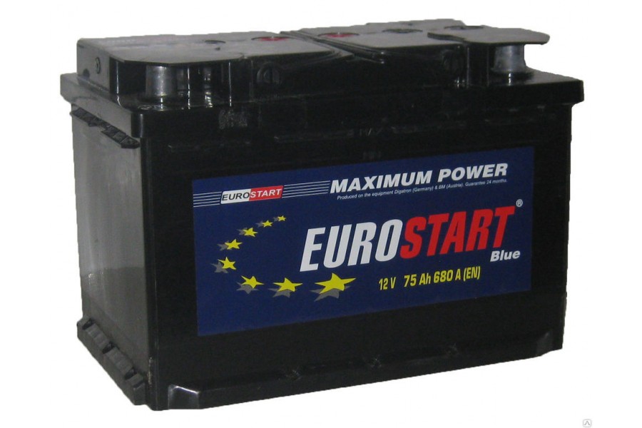 Аккумулятор Eurostart Blue 75 A/h 680А R+